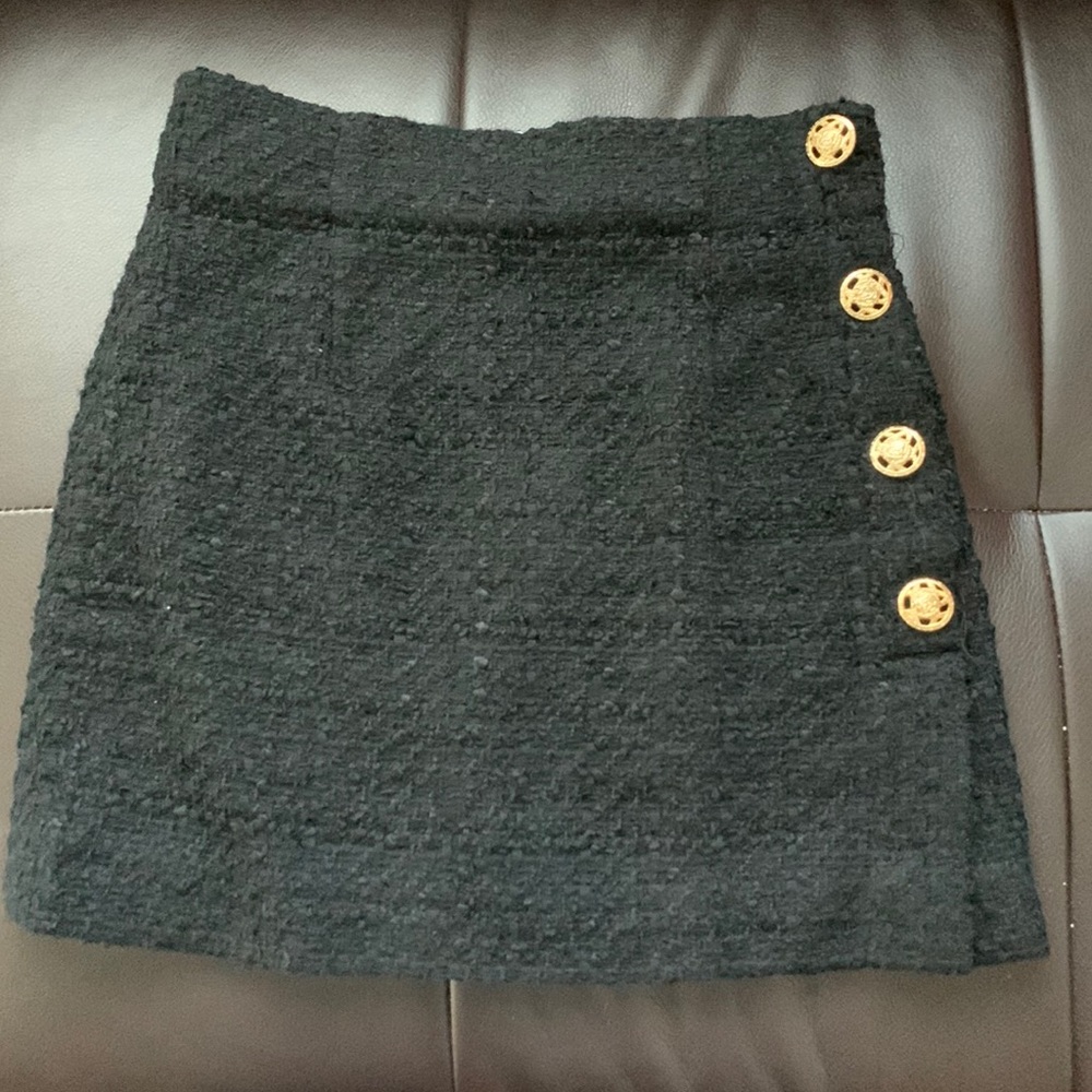 Zara textured mini skirt